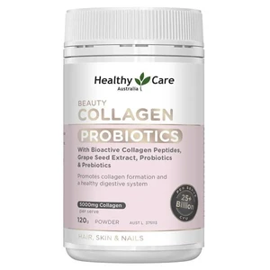 (PRE ORDER) Healthy Care Beauty Collagen Probiotics 120g Powder shelf life 2yrs